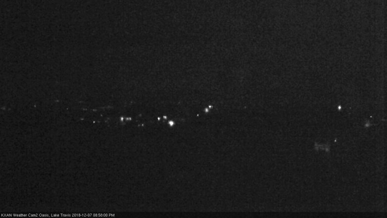 Lake Travis webcam, December 7, 2018 8:00 PM CT