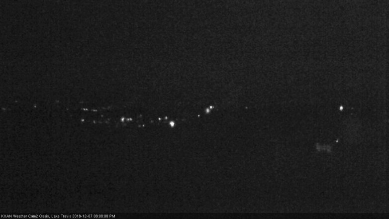 Lake Travis webcam, December 7, 2018 8:10 PM CT