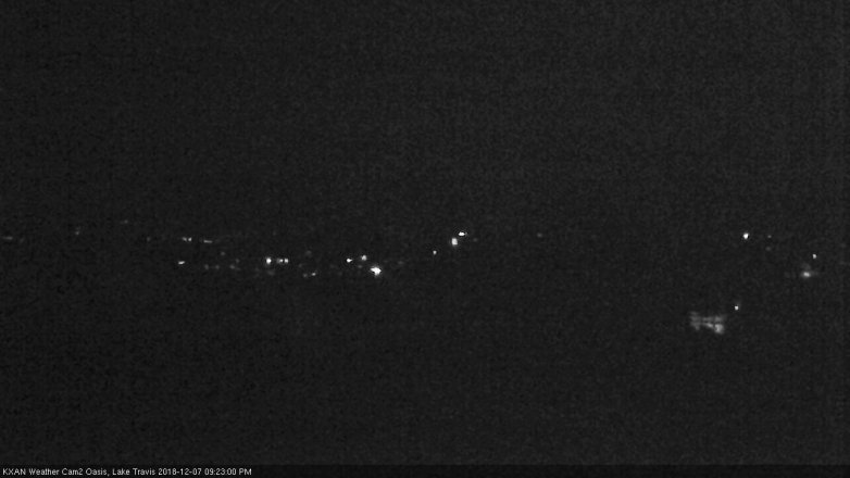 Lake Travis webcam, December 7, 2018 8:25 PM CT