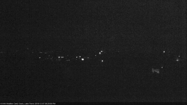 Lake Travis webcam, December 7, 2018 8:30 PM CT