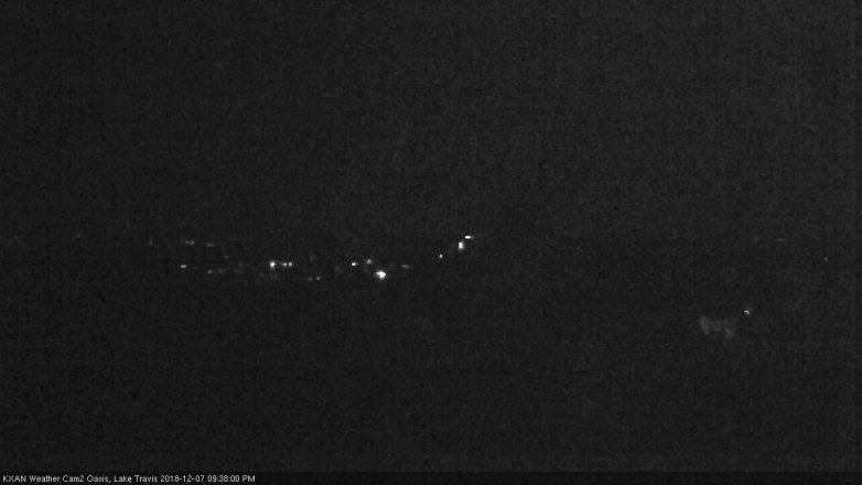 Lake Travis webcam, December 7, 2018 8:40 PM CT
