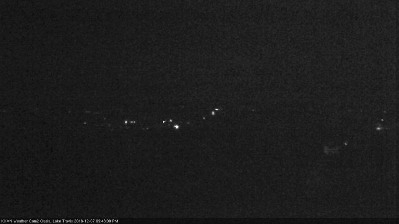 Lake Travis webcam, December 7, 2018 8:45 PM CT