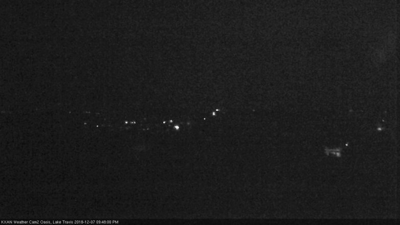 Lake Travis webcam, December 7, 2018 8:50 PM CT