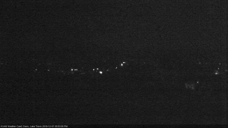 Lake Travis webcam, December 7, 2018 8:55 PM CT