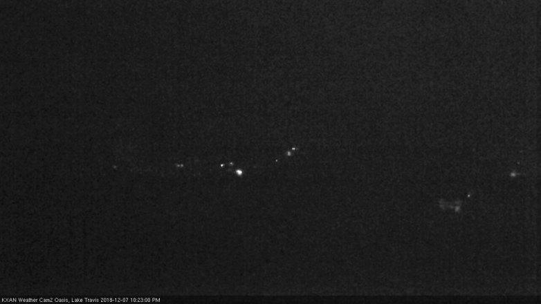 Lake Travis webcam, December 7, 2018 9:25 PM CT