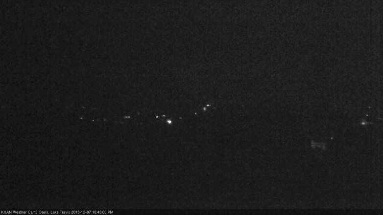 Lake Travis webcam, December 7, 2018 9:45 PM CT