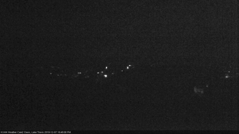 Lake Travis webcam, December 7, 2018 9:50 PM CT