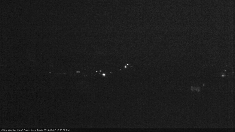 Lake Travis webcam, December 7, 2018 9:55 PM CT