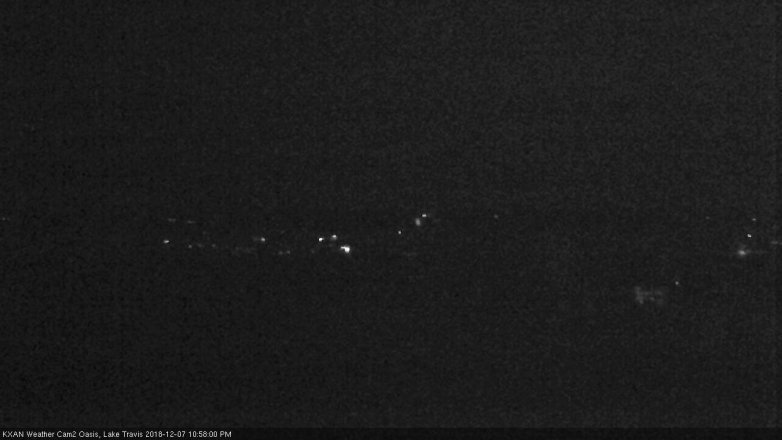 Lake Travis webcam, December 7, 2018 10:00 PM CT