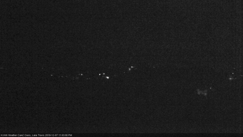 Lake Travis webcam, December 7, 2018 10:05 PM CT
