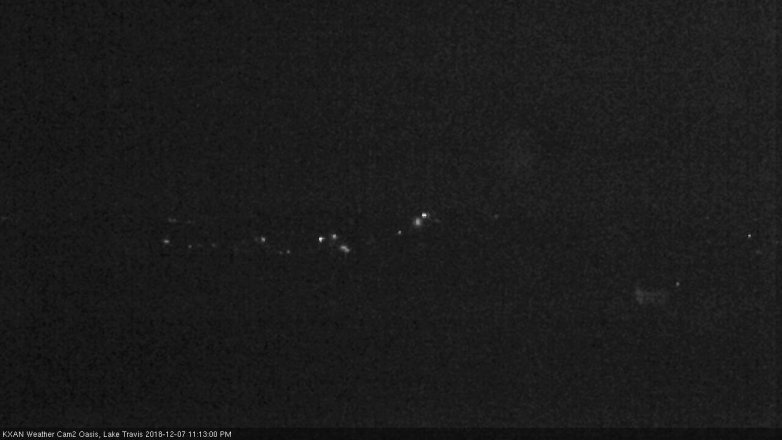Lake Travis webcam, December 7, 2018 10:15 PM CT