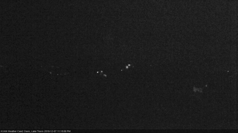 Lake Travis webcam, December 7, 2018 10:20 PM CT