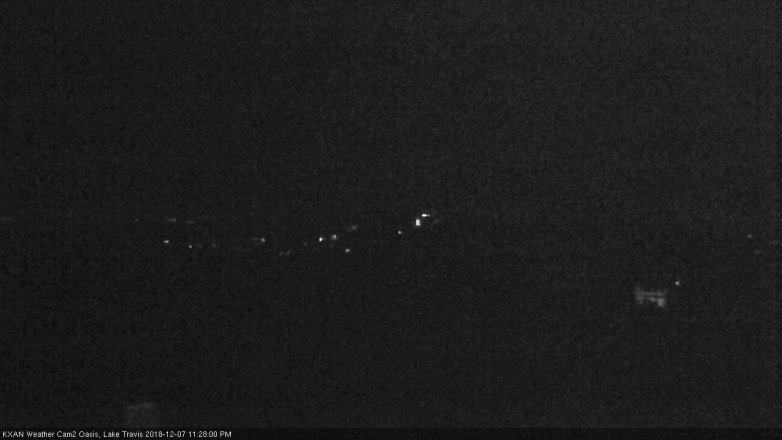 Lake Travis webcam, December 7, 2018 10:30 PM CT