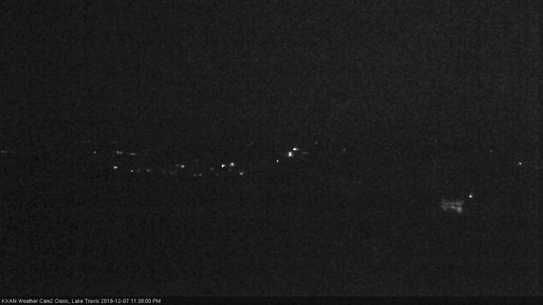 Lake Travis webcam, December 7, 2018 10:40 PM CT