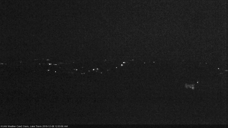 Lake Travis webcam, December 7, 2018 11:05 PM CT