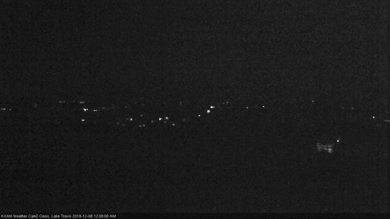 Lake Travis webcam, December 7, 2018 11:10 PM CT