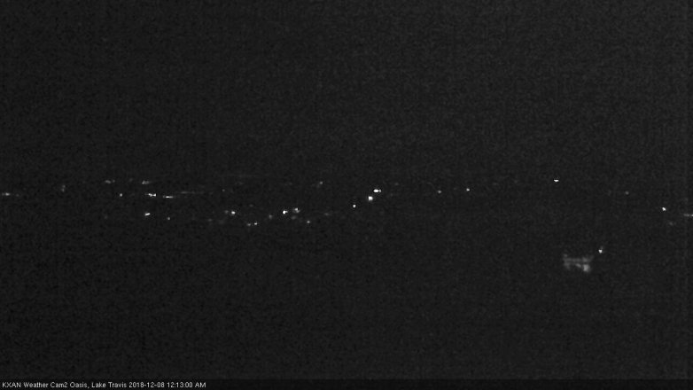 Lake Travis webcam, December 7, 2018 11:15 PM CT