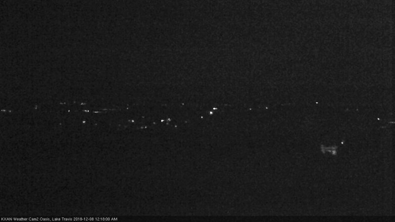 Lake Travis webcam, December 7, 2018 11:20 PM CT