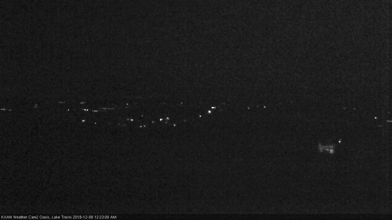 Lake Travis webcam, December 7, 2018 11:25 PM CT