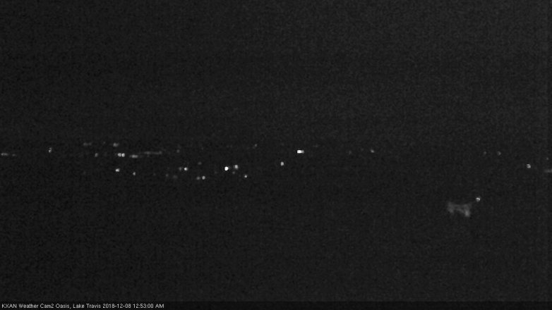 Lake Travis webcam, December 7, 2018 11:55 PM CT