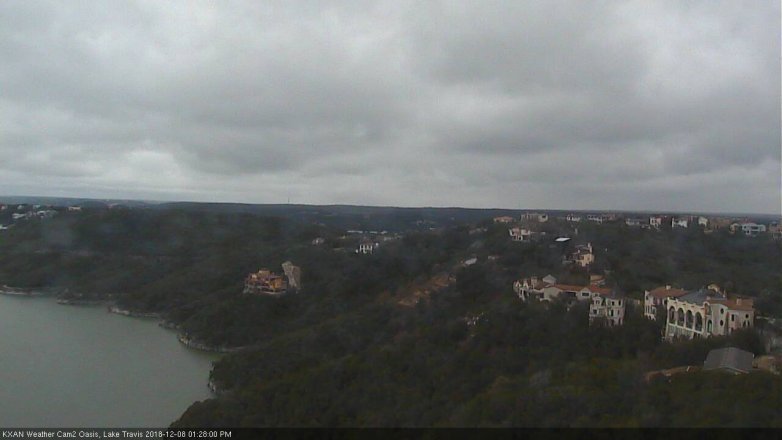 Lake Travis webcam, December 8, 2018 12:30 PM CT