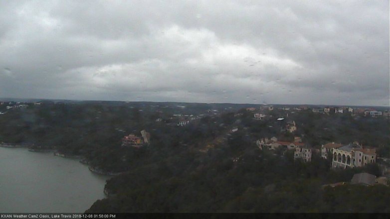 Lake Travis webcam, December 8, 2018 1:00 PM CT