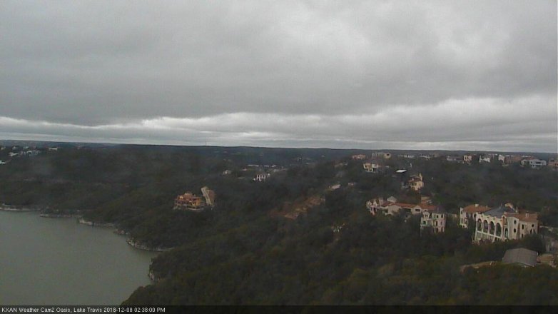 Lake Travis webcam, December 8, 2018 1:40 PM CT