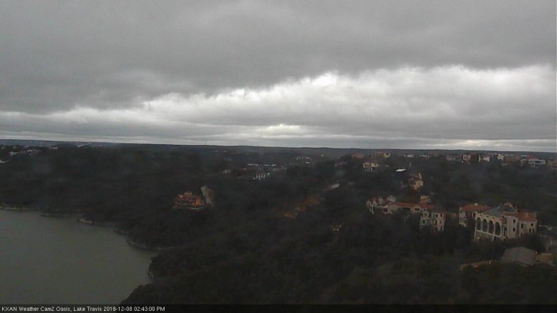 Lake Travis webcam, December 8, 2018 1:45 PM CT