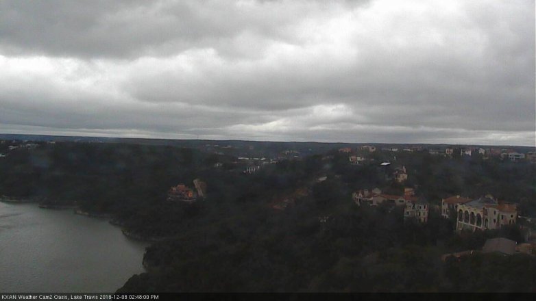 Lake Travis webcam, December 8, 2018 1:50 PM CT