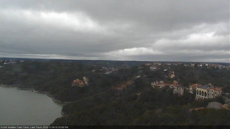 Lake Travis webcam, December 8, 2018 1:55 PM CT