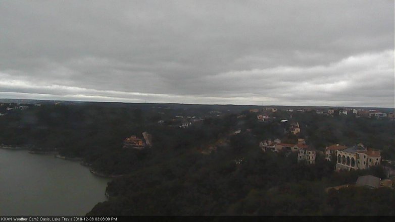 Lake Travis webcam, December 8, 2018 2:10 PM CT