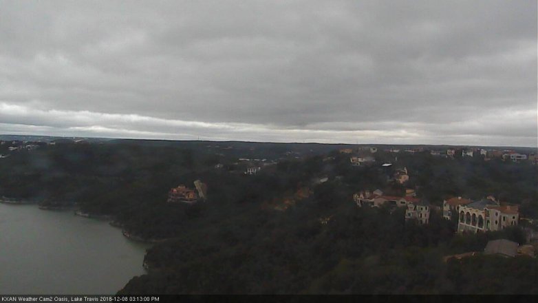 Lake Travis webcam, December 8, 2018 2:15 PM CT