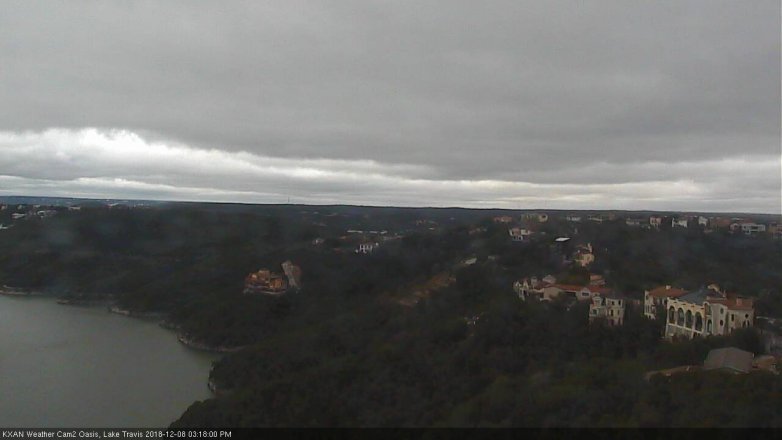 Lake Travis webcam, December 8, 2018 2:20 PM CT