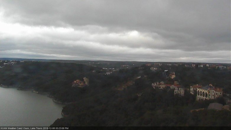 Lake Travis webcam, December 8, 2018 2:25 PM CT
