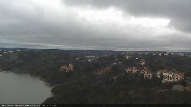 Lake Travis webcam, December 8, 2018 2:30 PM CT