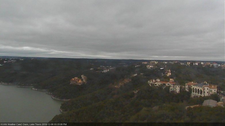 Lake Travis webcam, December 8, 2018 2:35 PM CT