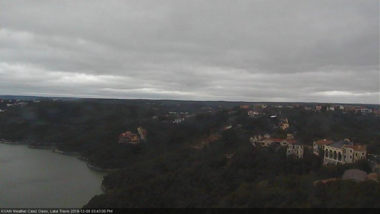 Lake Travis webcam, December 8, 2018 2:45 PM CT