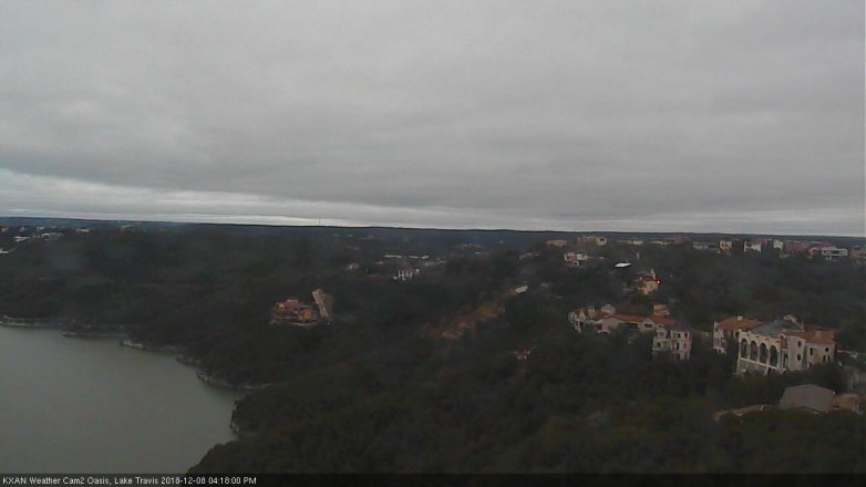 Lake Travis webcam, December 8, 2018 3:20 PM CT