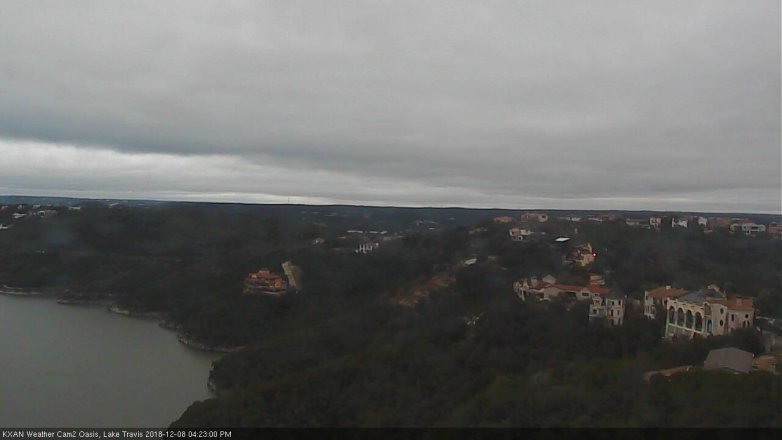 Lake Travis webcam, December 8, 2018 3:25 PM CT