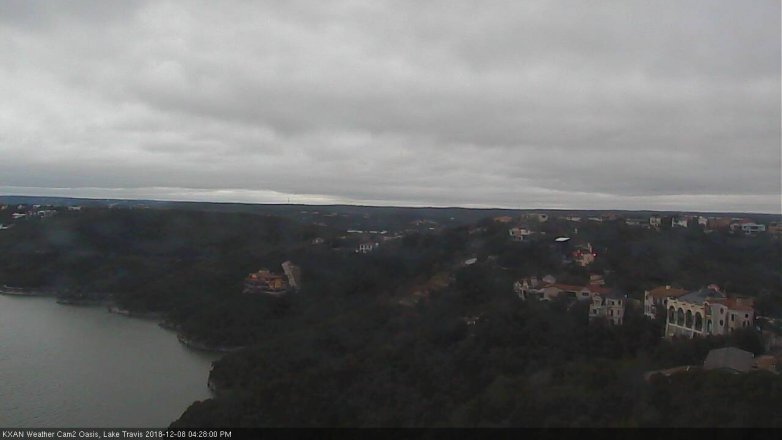 Lake Travis webcam, December 8, 2018 3:30 PM CT