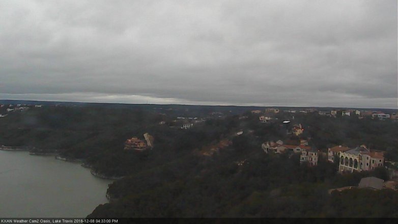 Lake Travis webcam, December 8, 2018 3:35 PM CT