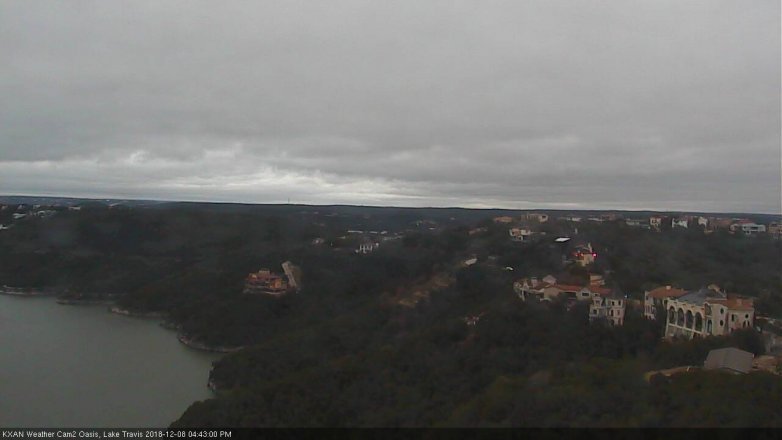 Lake Travis webcam, December 8, 2018 3:45 PM CT