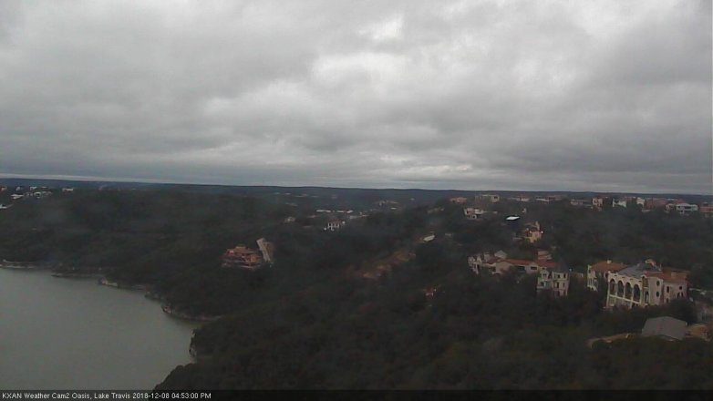 Lake Travis webcam, December 8, 2018 3:55 PM CT
