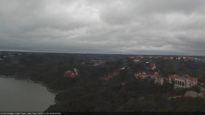 Lake Travis webcam, December 8, 2018 4:00 PM CT