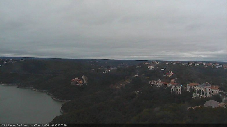 Lake Travis webcam, December 8, 2018 4:10 PM CT