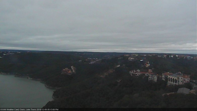 Lake Travis webcam, December 8, 2018 4:15 PM CT