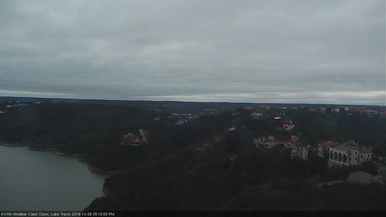 Lake Travis webcam, December 8, 2018 4:20 PM CT