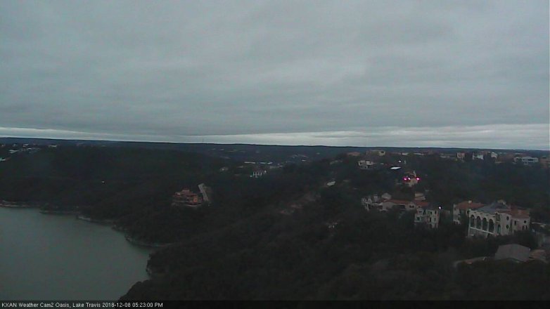 Lake Travis webcam, December 8, 2018 4:25 PM CT
