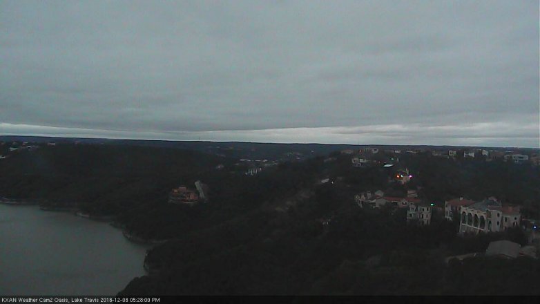 Lake Travis webcam, December 8, 2018 4:30 PM CT