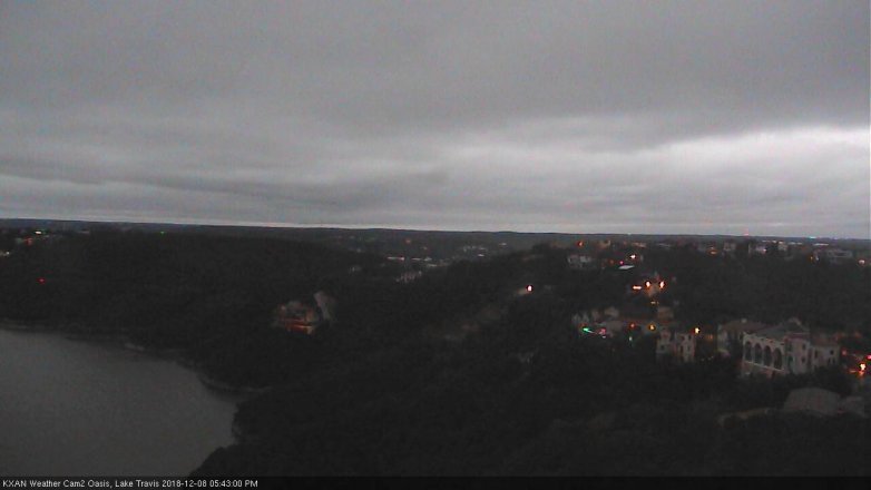 Lake Travis webcam, December 8, 2018 4:45 PM CT